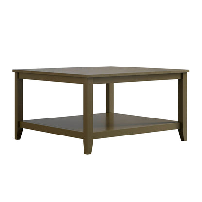 Table basse carrée Oakham 32, Olive Grove