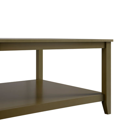 Table basse carrée Oakham 32, Olive Grove