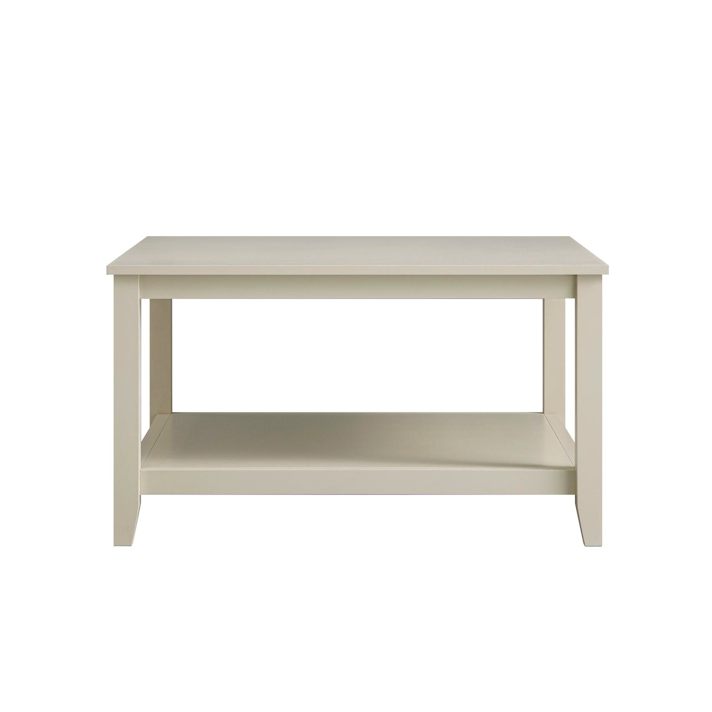 Table basse carrée Oakham 32, blanc ombré