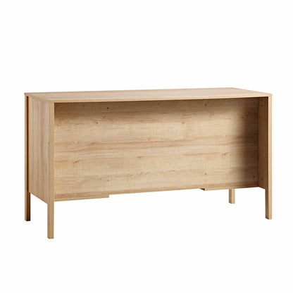 Bureau 3 tiroirs en rotin tressé Frances, naturel