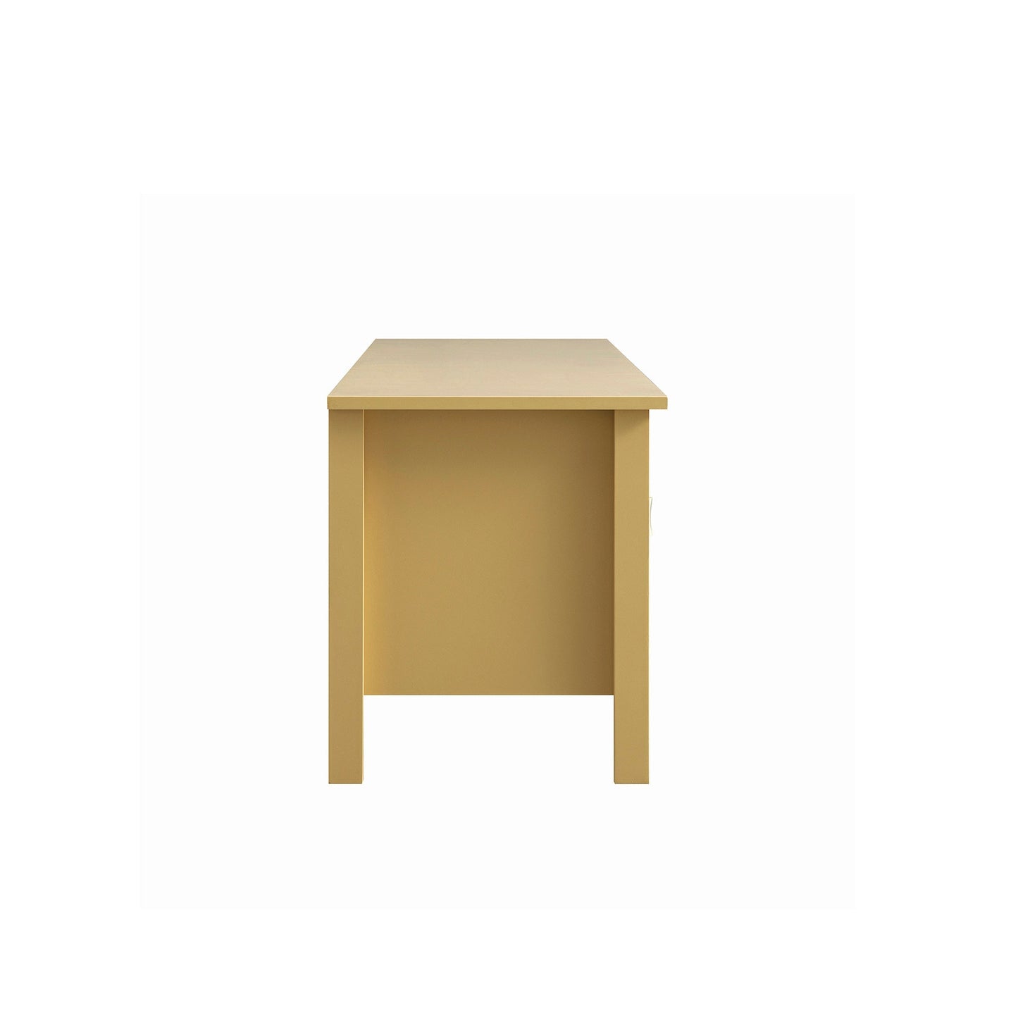 Meuble multimédia Oakham 70 large, rotin jaune