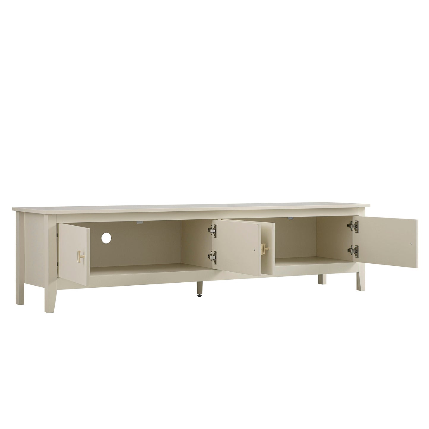 Meuble multimédia Oakham 70 Wide, blanc ombré
