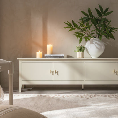 Meuble multimédia Oakham 70 Wide, blanc ombré