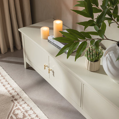 Meuble multimédia Oakham 70 Wide, blanc ombré