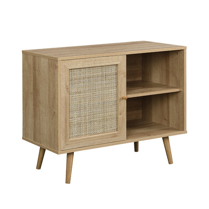 Armoire 1 porte en rotin tressé Frances, couleur naturelle