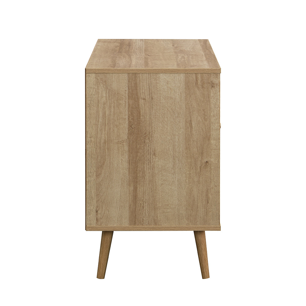 Armoire 1 porte en rotin tressé Frances, couleur naturelle