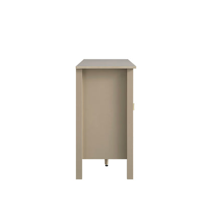 Buffet large Oakham avec tiroirs, gris foncé