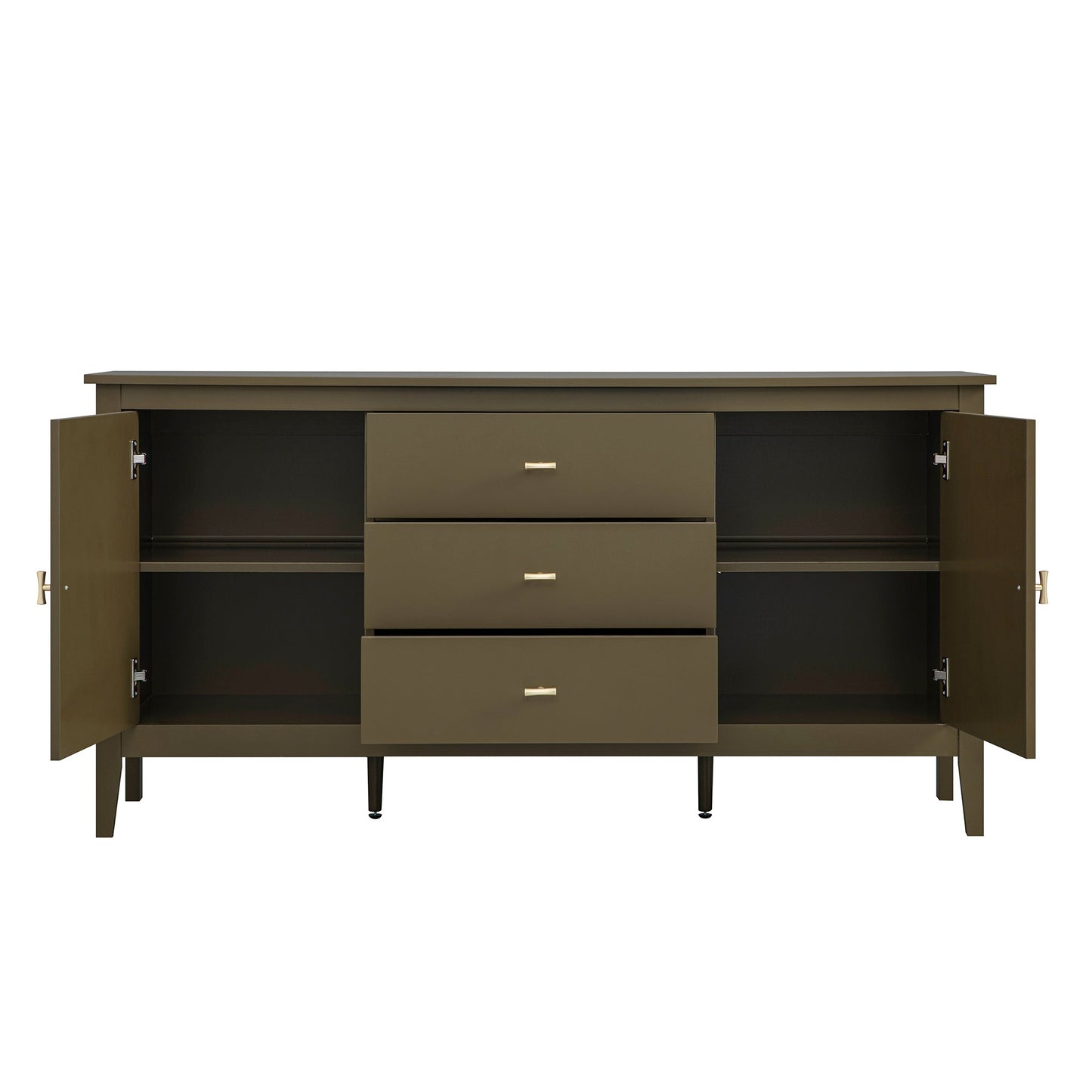 Buffet large avec tiroirs Oakham, Olive Grove