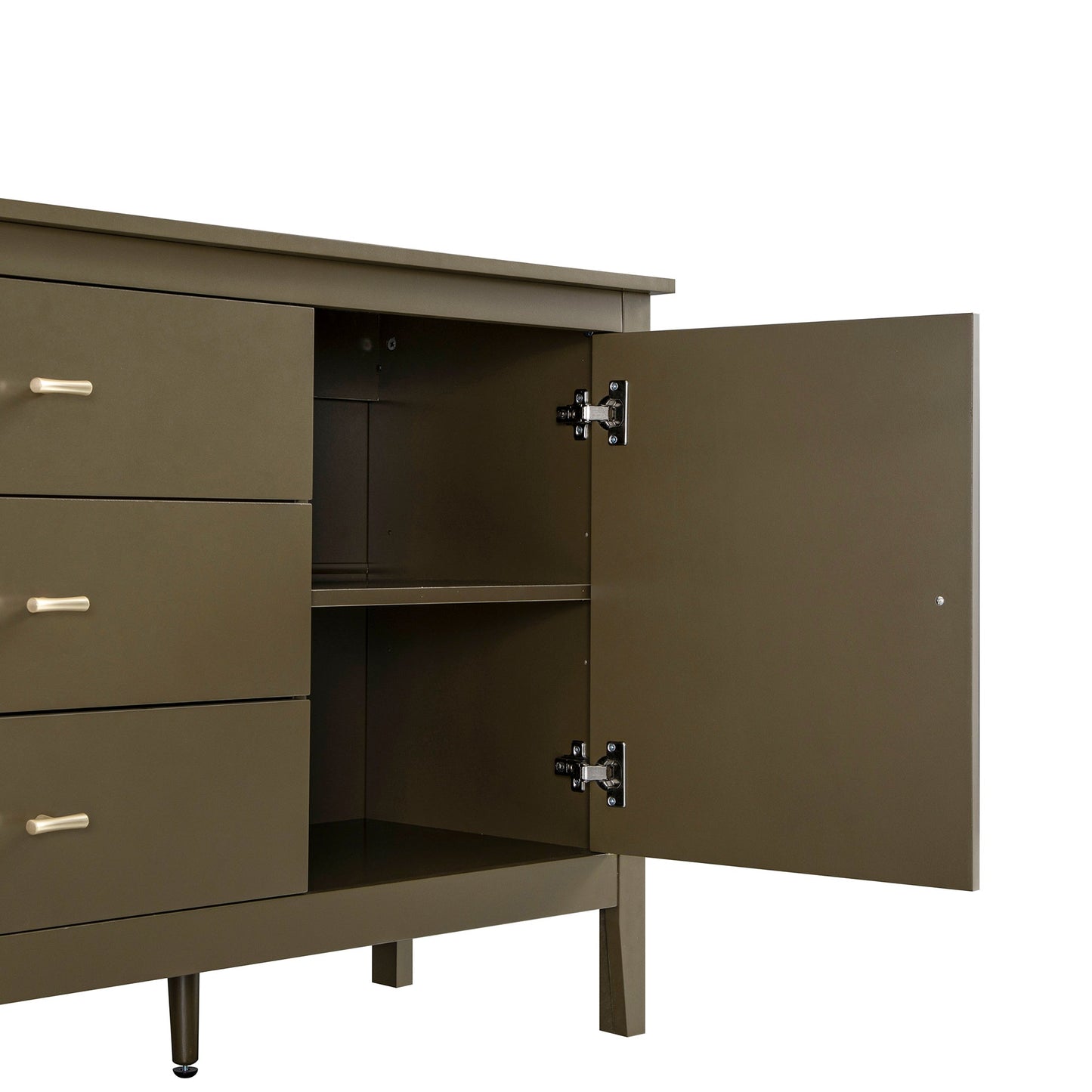 Buffet large avec tiroirs Oakham, Olive Grove