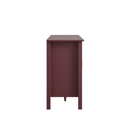 Buffet large Oakham avec tiroirs, cerisier sauvage