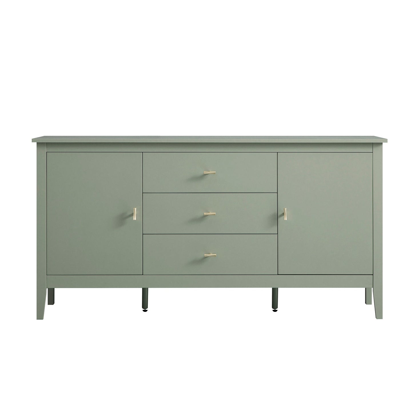 Buffet large Oakham avec tiroirs, sauge du désert