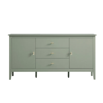Buffet large Oakham avec tiroirs, sauge du désert