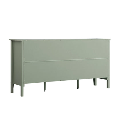 Buffet large Oakham avec tiroirs, sauge du désert
