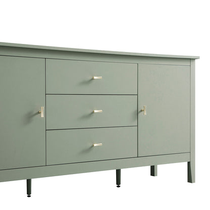 Buffet large Oakham avec tiroirs, sauge du désert
