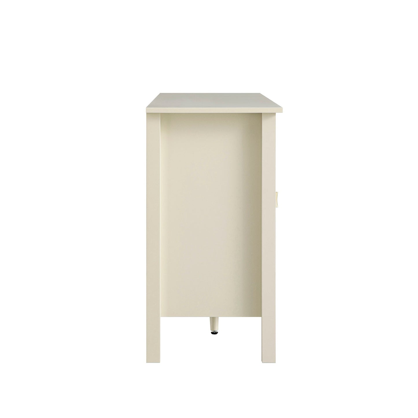 Buffet large Oakham avec tiroirs, blanc ombré