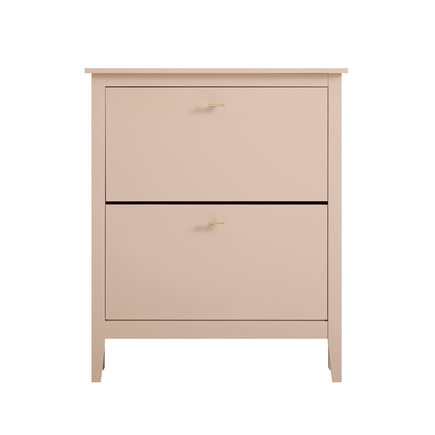 Meuble à chaussures à 2 niveaux Oakham, rose nude