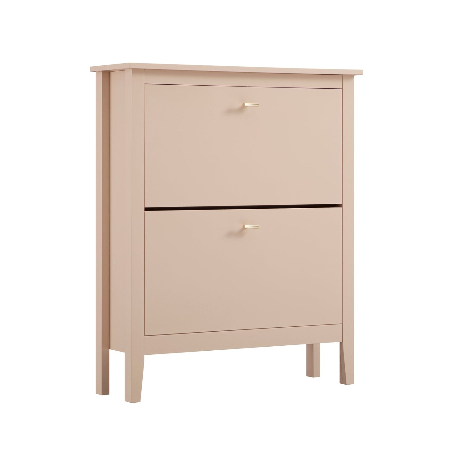Meuble à chaussures à 2 niveaux Oakham, rose nude