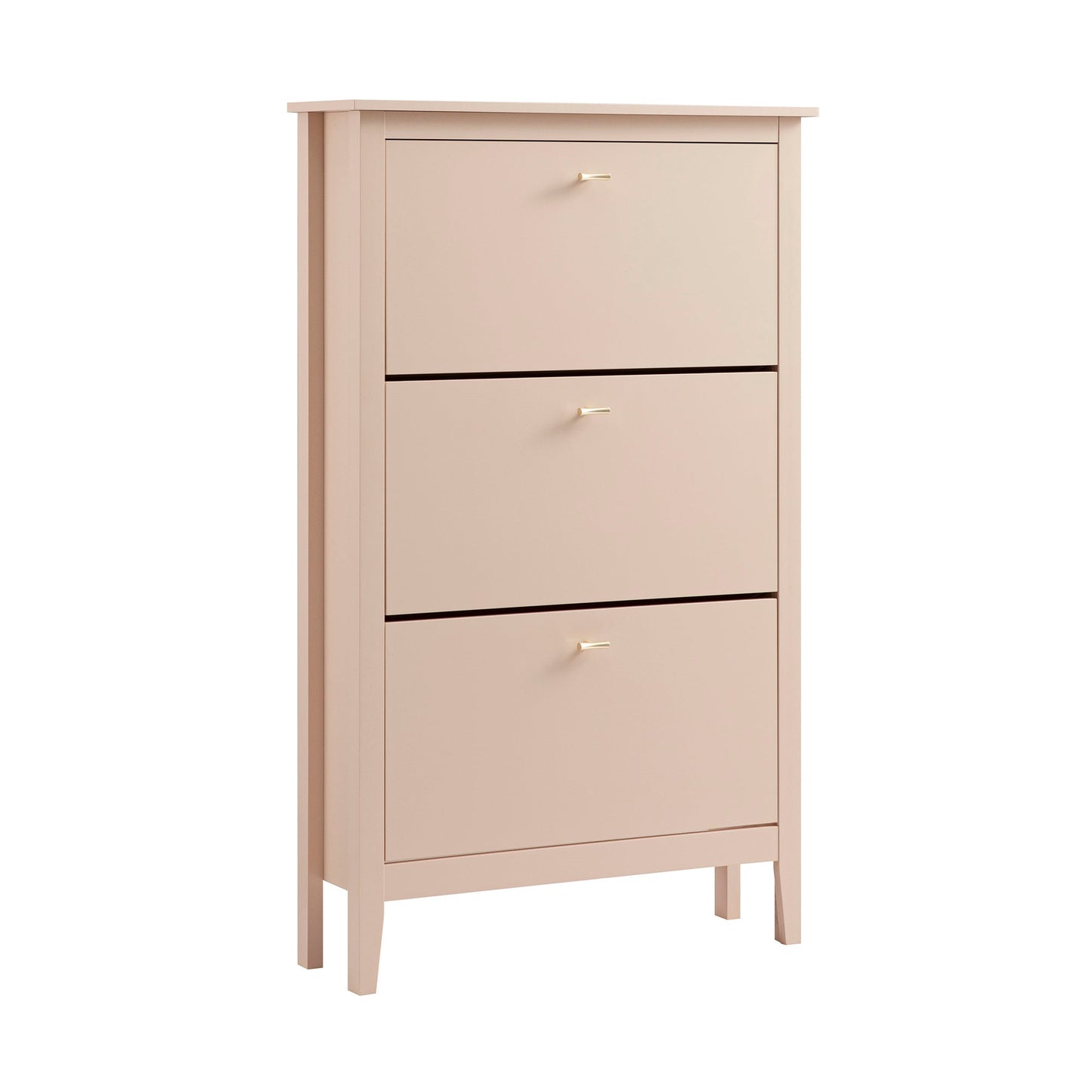 Meuble à chaussures à 3 niveaux Oakham, rose nude