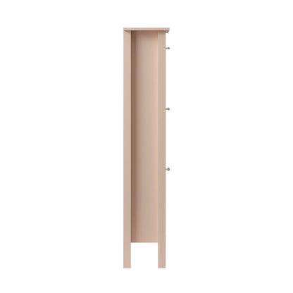 Meuble à chaussures à 3 niveaux Oakham, rose nude