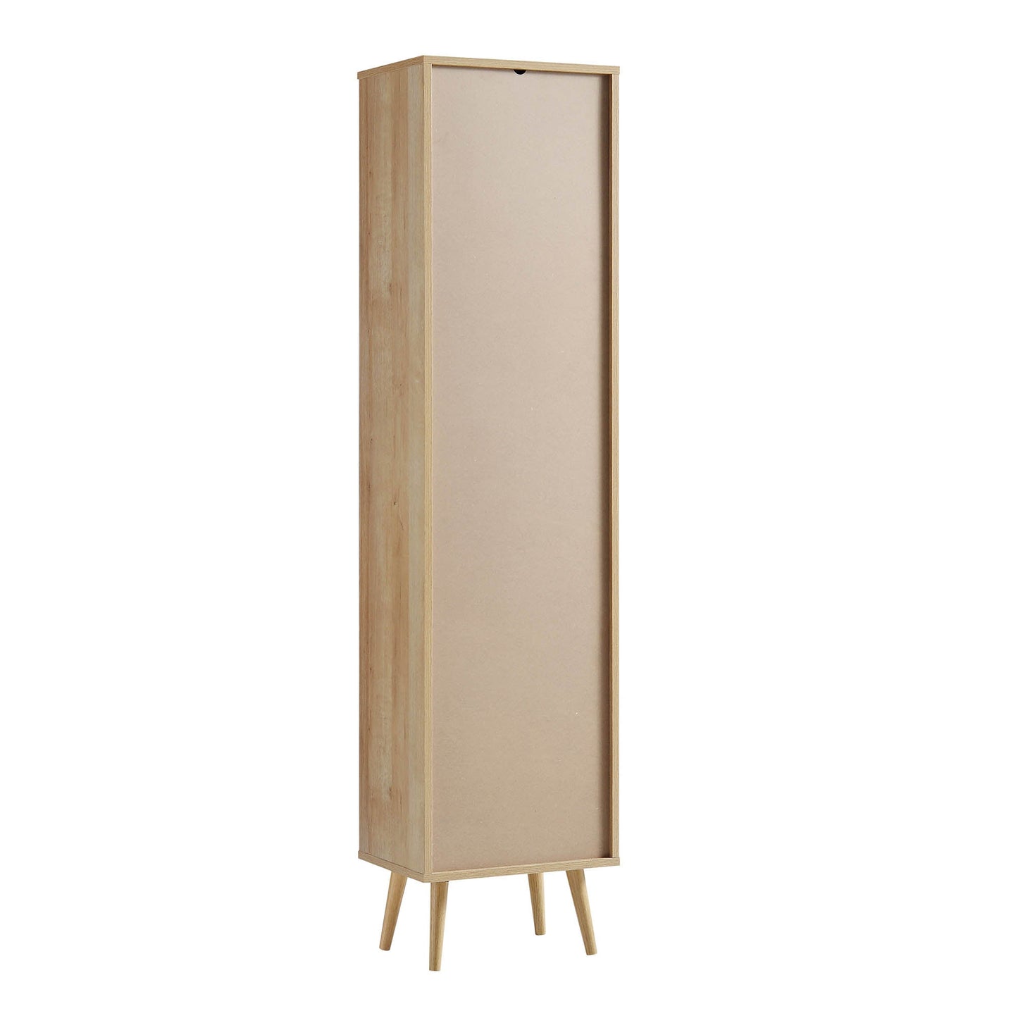 Meuble de salle de bain haut en rotin tressé Frances, naturel