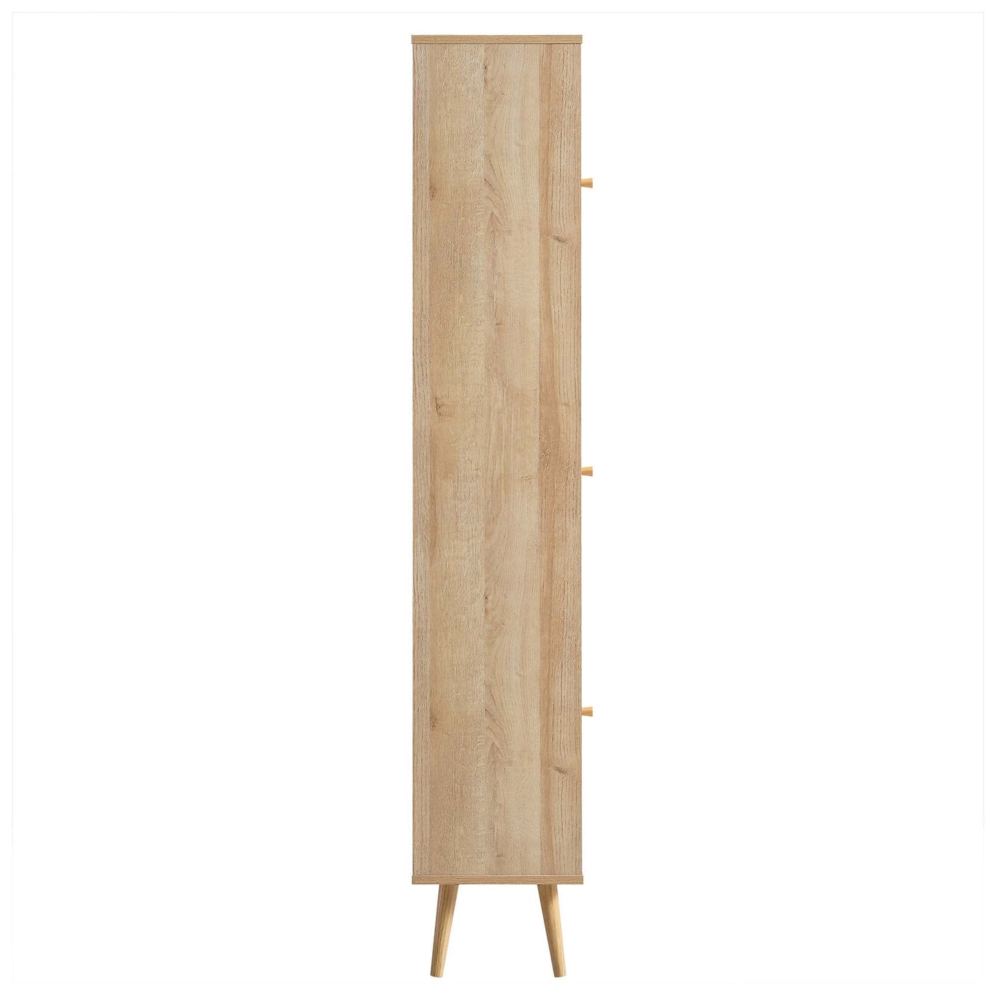 Meuble de salle de bain haut en rotin tressé Frances, naturel