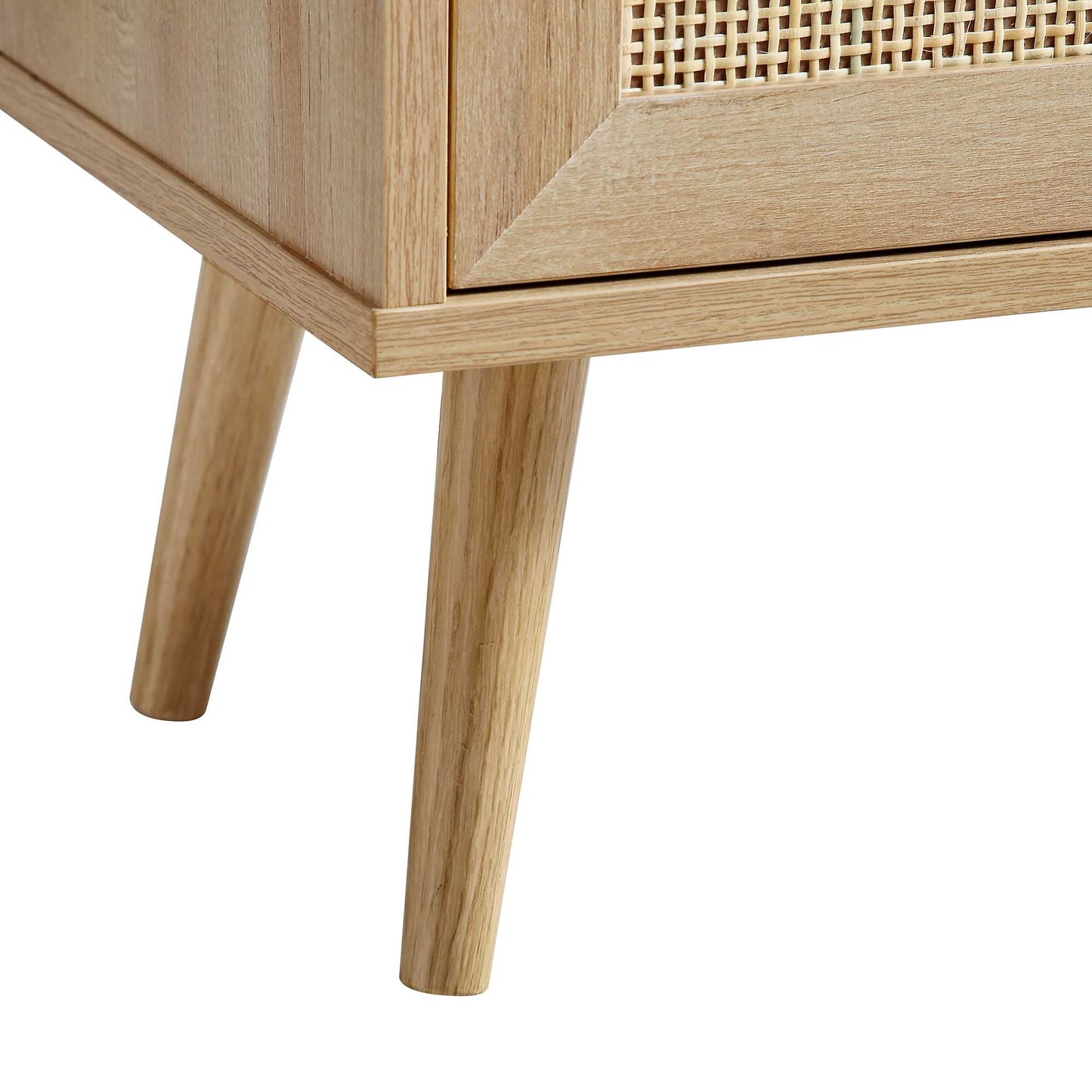 Meuble de salle de bain haut en rotin tressé Frances, naturel