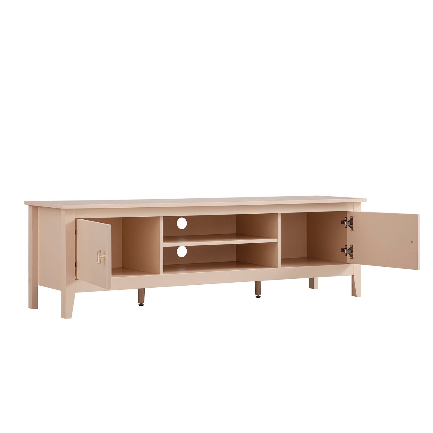 Meuble multimédia large Oakham 59, rose nude