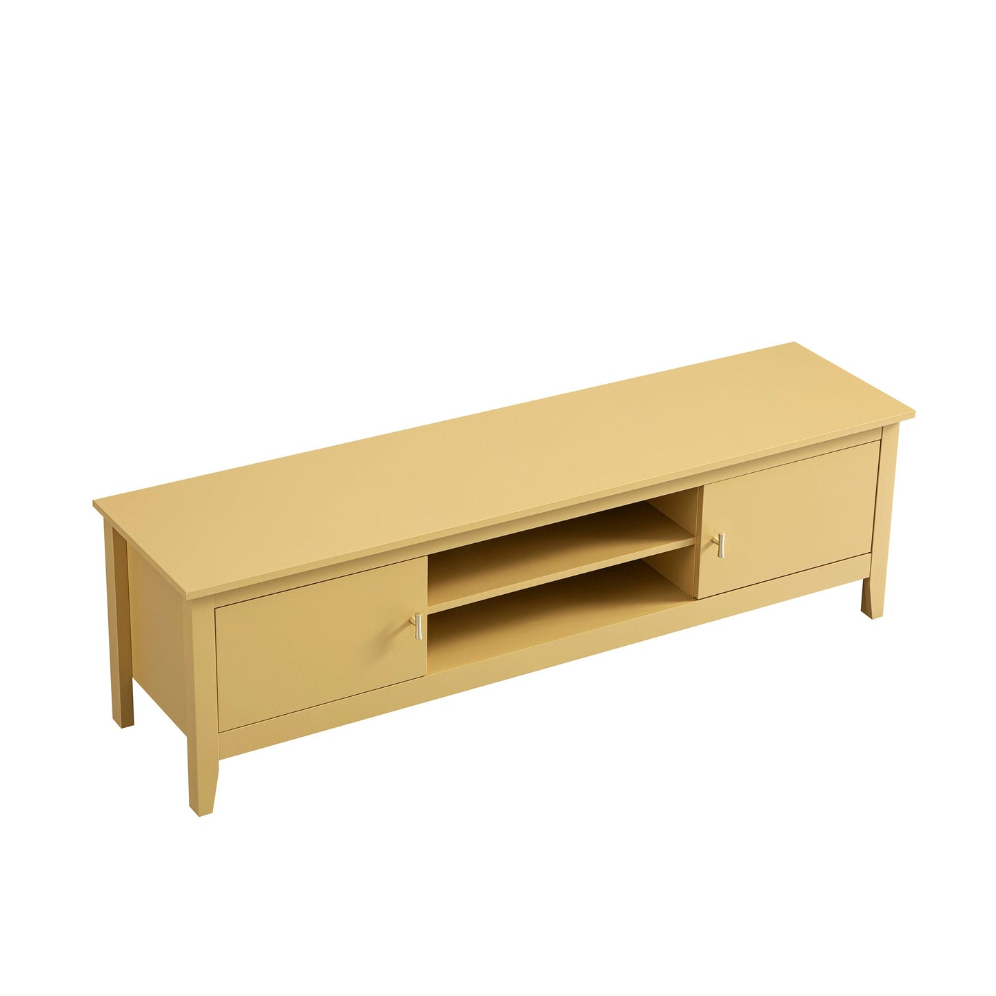 Meuble multimédia Oakham 59, rotin jaune