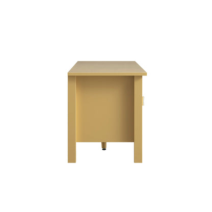 Meuble multimédia Oakham 59, rotin jaune