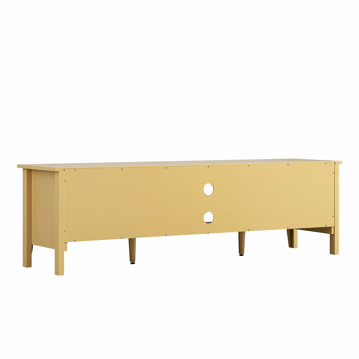 Meuble multimédia Oakham 59, rotin jaune