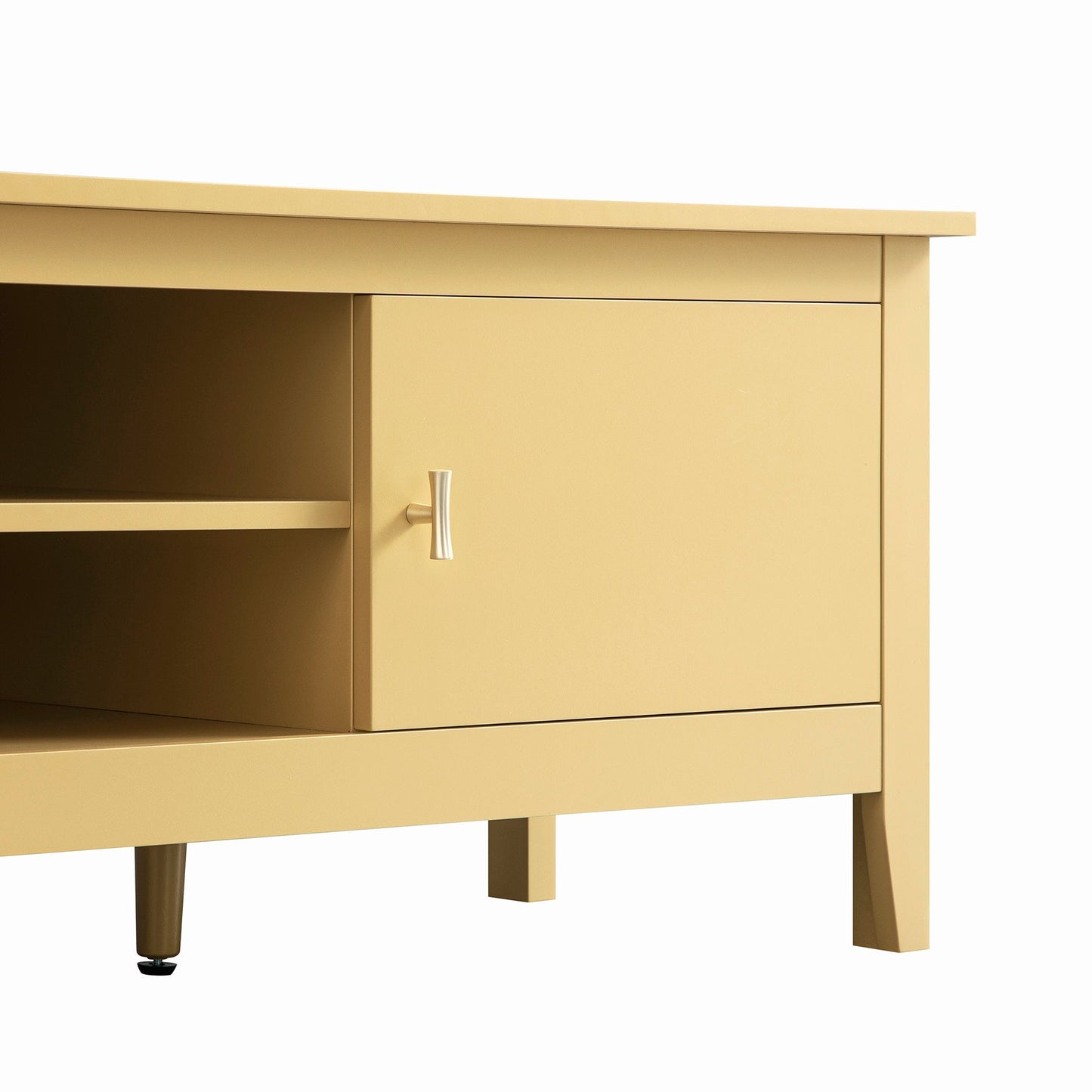 Meuble multimédia Oakham 59, rotin jaune