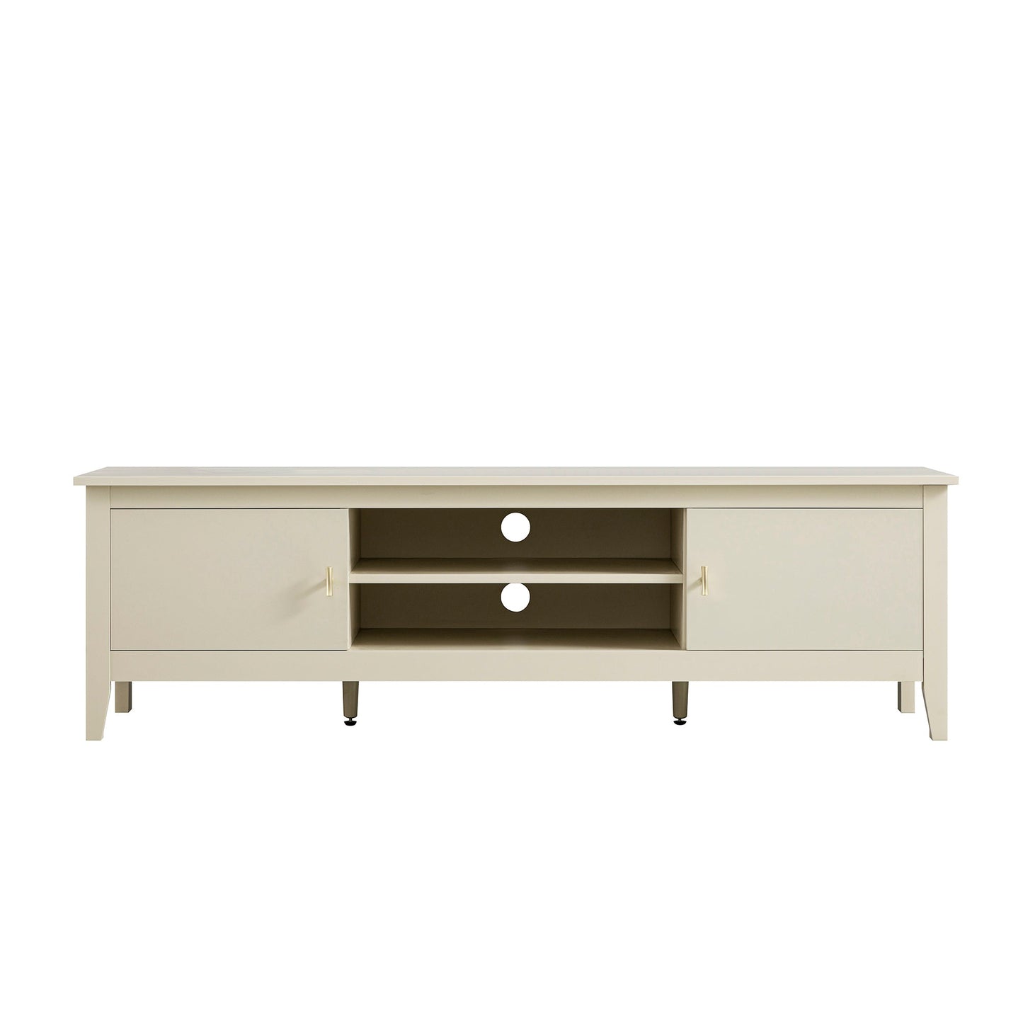Meuble multimédia large Oakham 59, blanc ombré