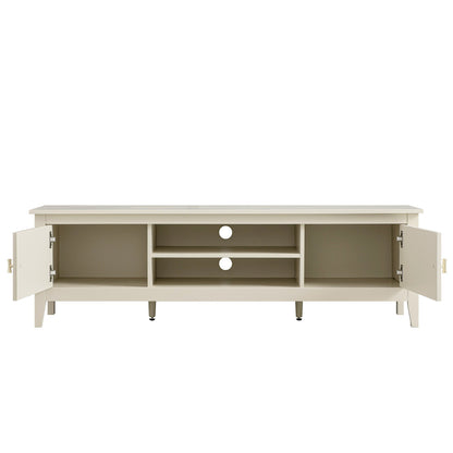 Meuble multimédia large Oakham 59, blanc ombré