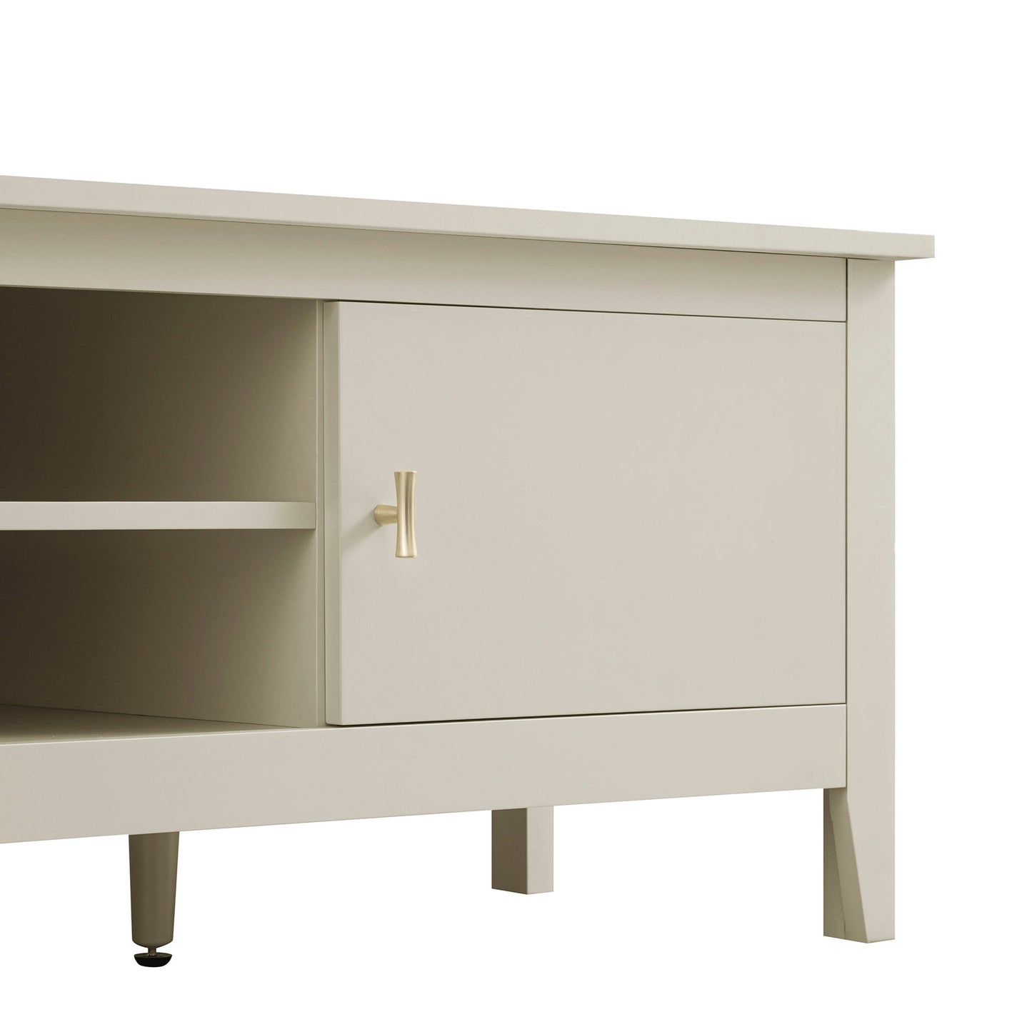 Meuble multimédia large Oakham 59, blanc ombré