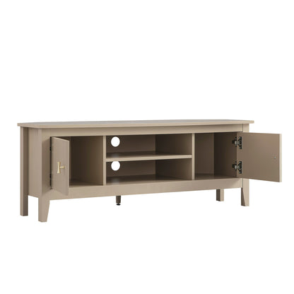 Meuble multimédia d'angle large Oakham 47, gris foncé
