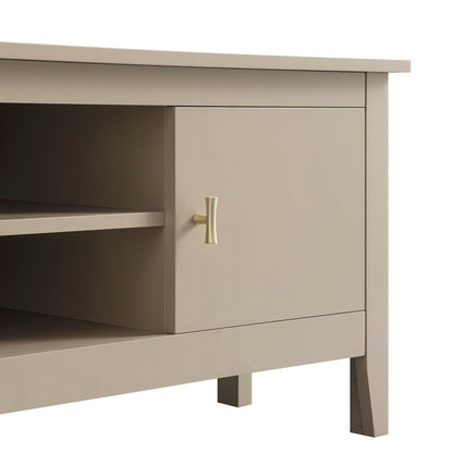 Meuble multimédia d'angle large Oakham 47, gris foncé