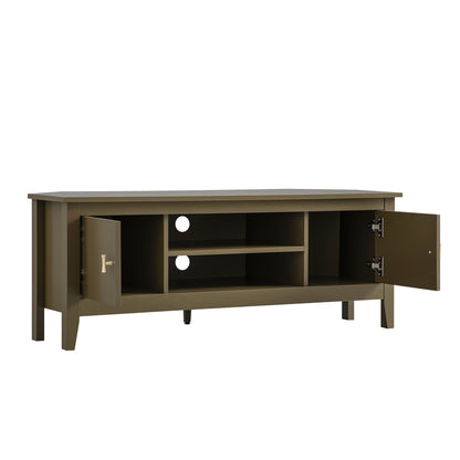 Oakham 47 Wide Corner Media Unit, Olive Grove