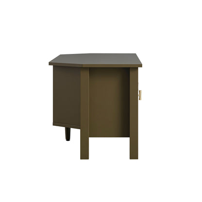 Oakham 47 Wide Corner Media Unit, Olive Grove