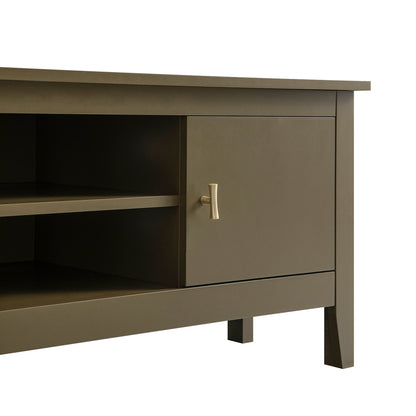 Oakham 47 Wide Corner Media Unit, Olive Grove