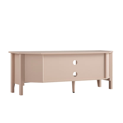 Meuble multimédia d'angle large Oakham 47, rose nude