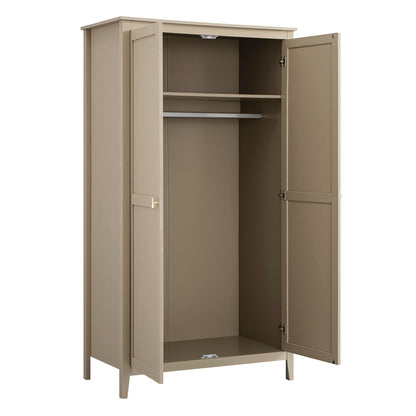 Penderie double Oakham, gris foncé