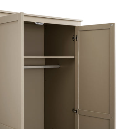 Penderie double Oakham, gris foncé