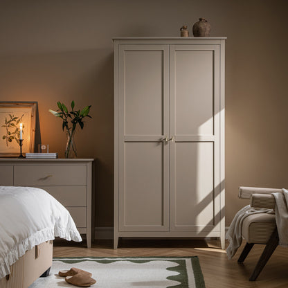 Penderie double Oakham, gris foncé