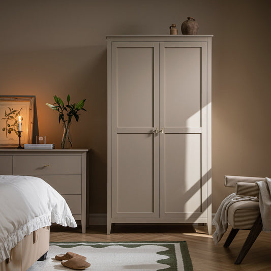 Penderie double Oakham, gris foncé