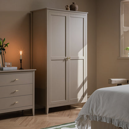 Penderie double Oakham, gris foncé