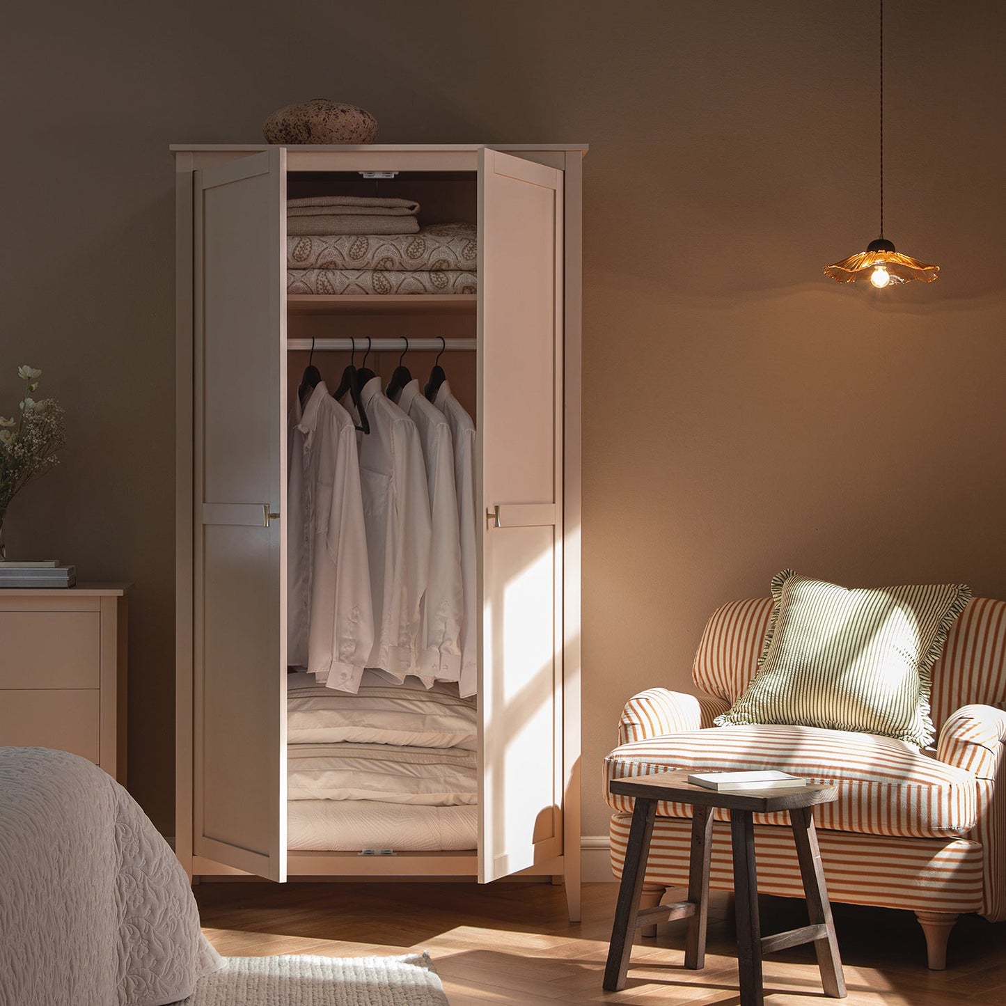 Penderie double Oakham, rose nude