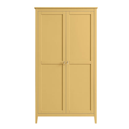 Penderie double Oakham, rotin jaune