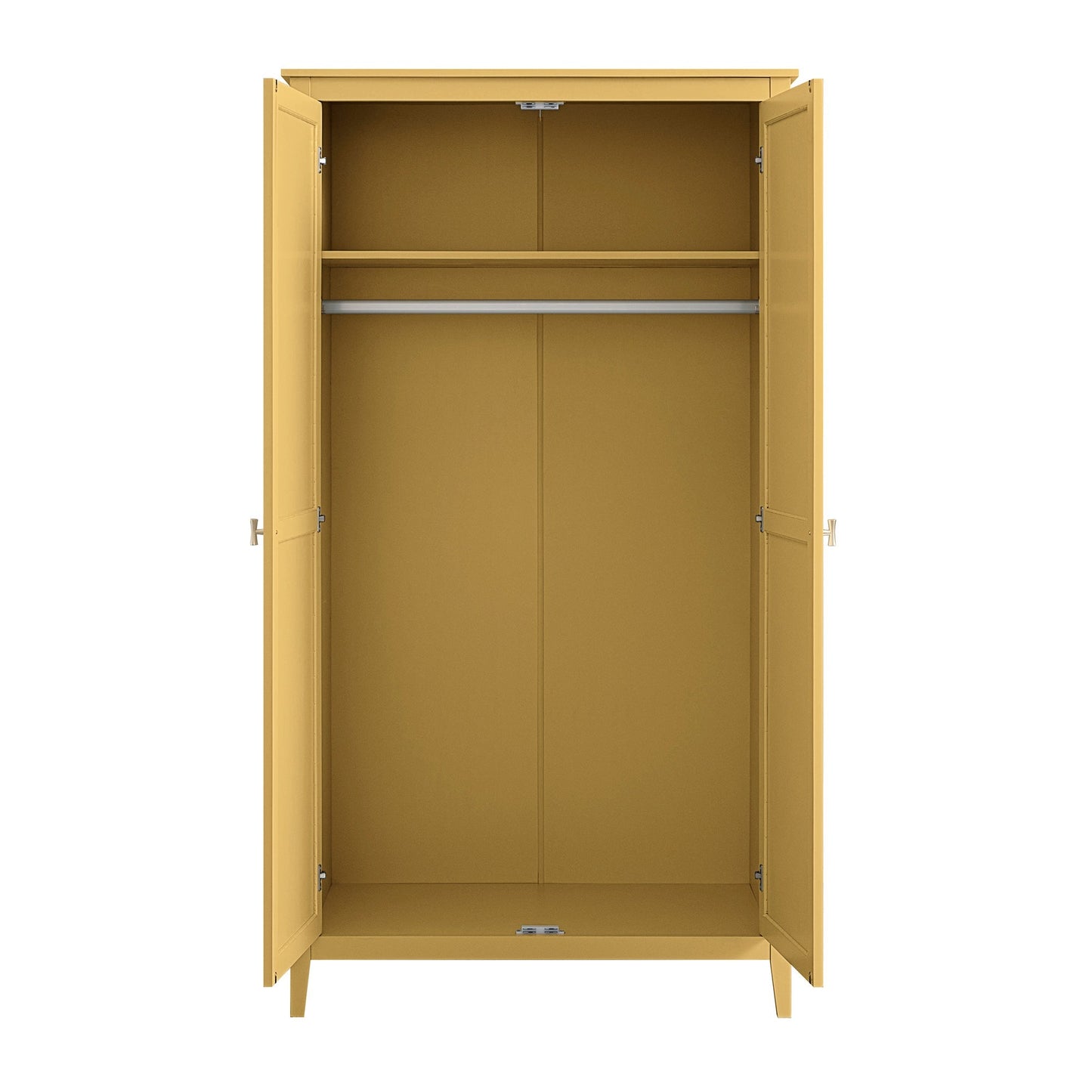 Penderie double Oakham, rotin jaune