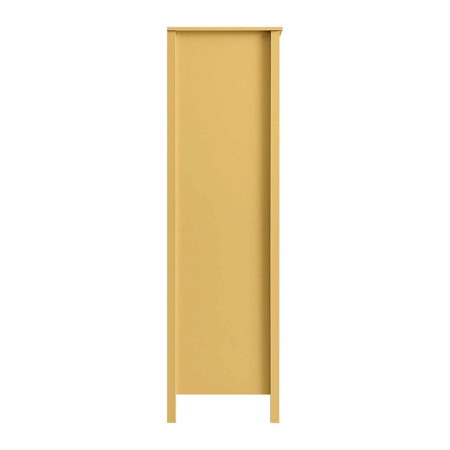 Armoire double miroir Oakham, rotin jaune