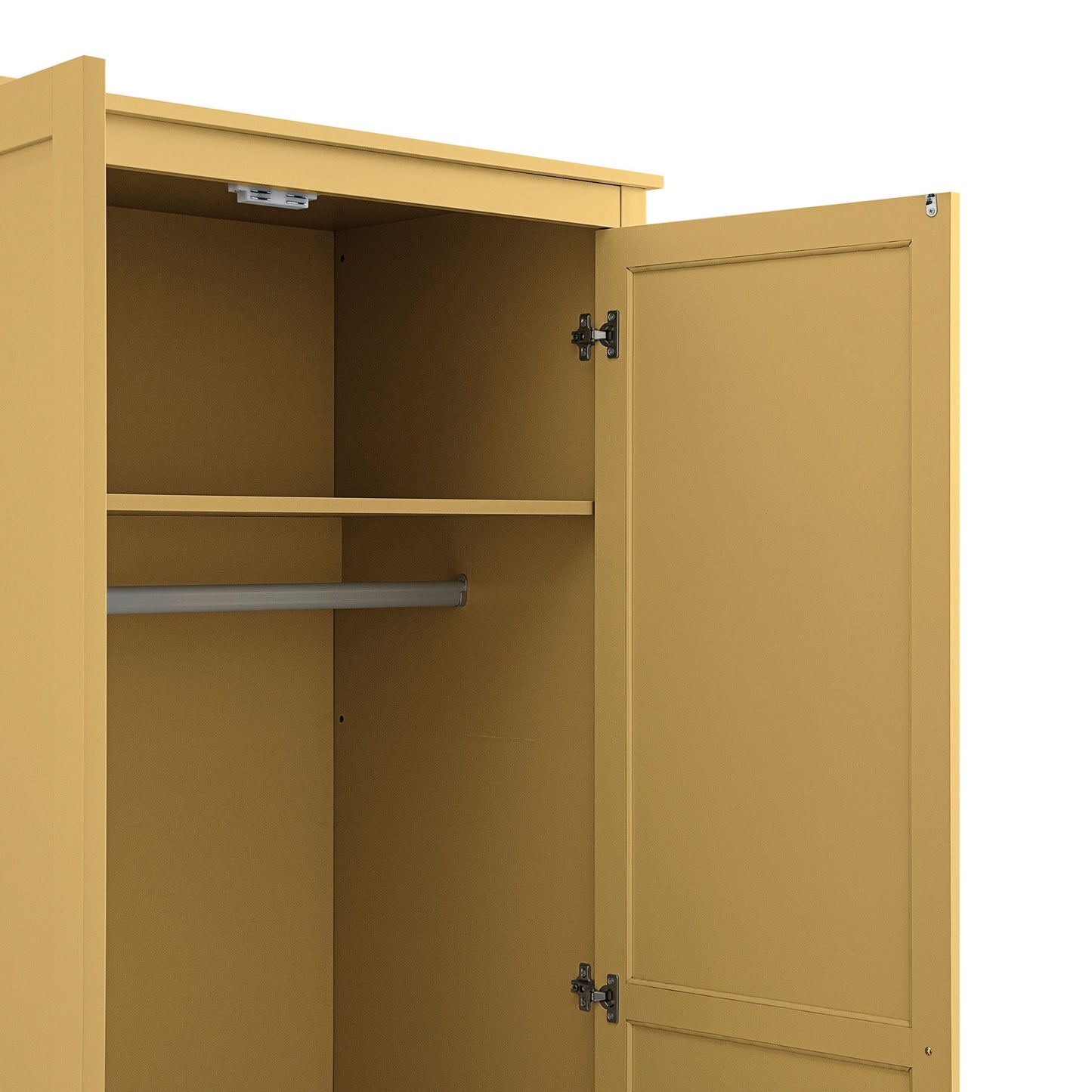 Penderie double Oakham, rotin jaune